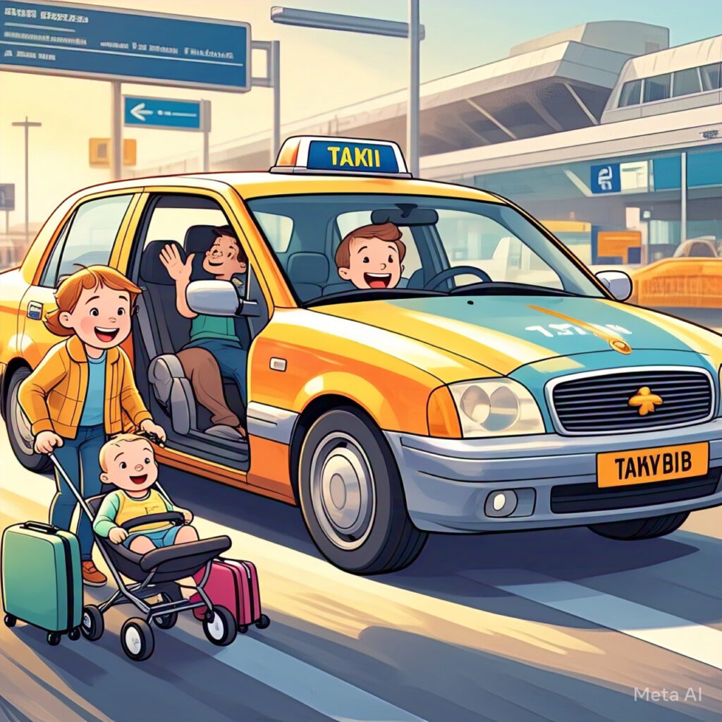 Family-friendly airport taxi service in Dublin, ensuring safe and comfortable travel with child car seats and plenty of space for luggage.